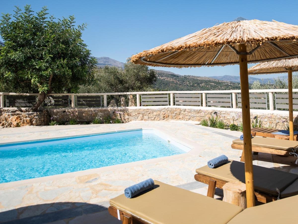 فيلا Prinus Country Retreat Apokoronas, Heated Pool, 13Km From The Sea Embrosneros المظهر الخارجي الصورة