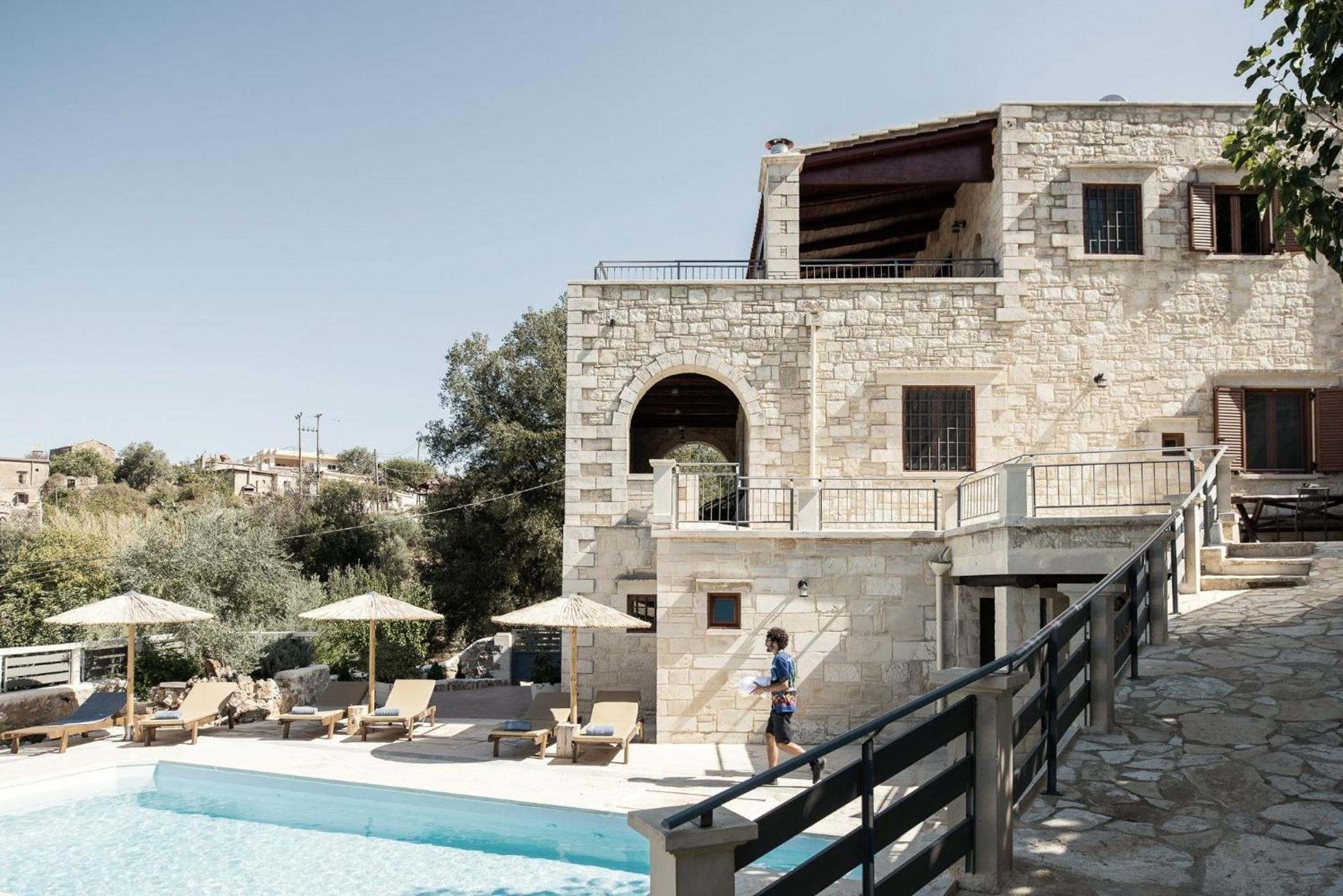 فيلا Prinus Country Retreat Apokoronas, Heated Pool, 13Km From The Sea Embrosneros المظهر الخارجي الصورة